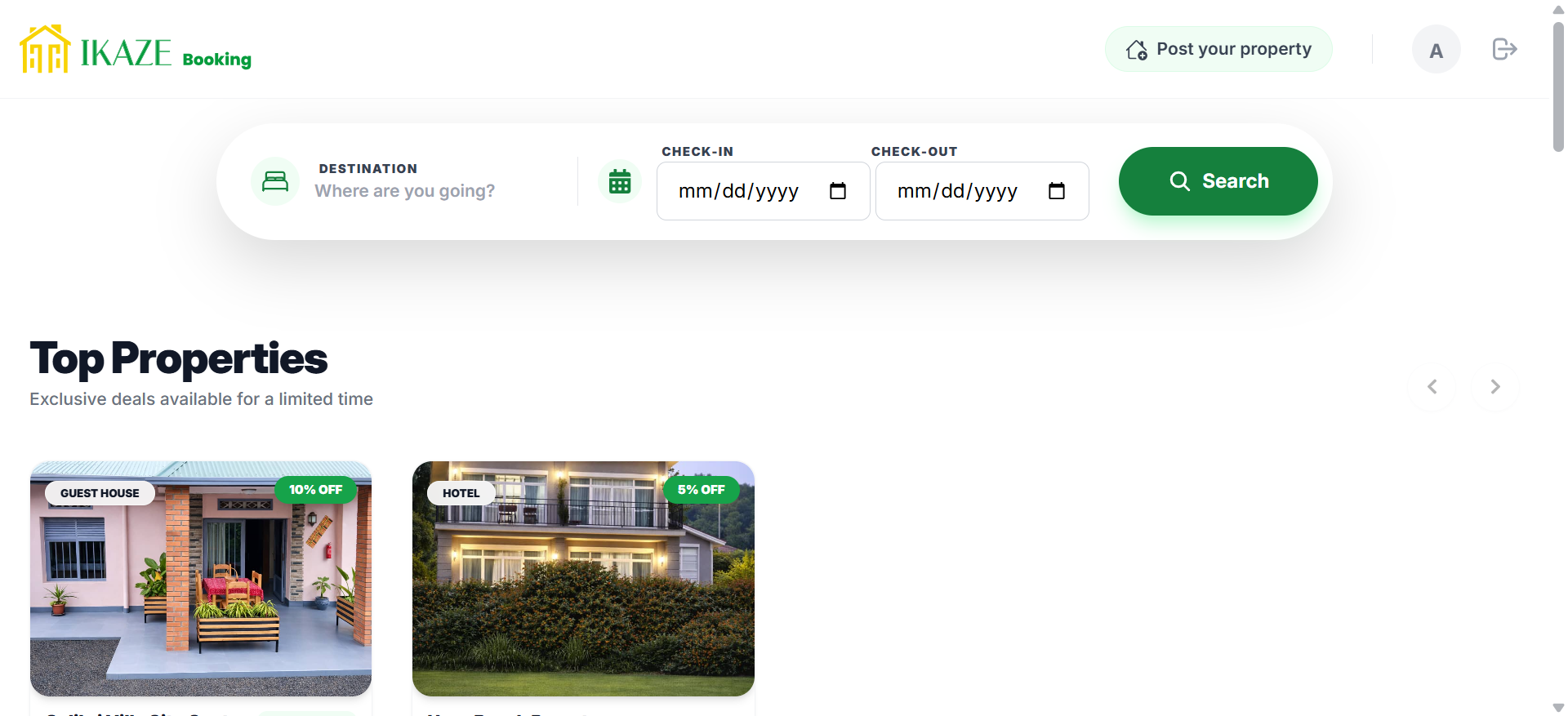 ikaze booking project image